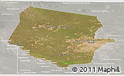 Satellite Panoramic Map of Boqueron, lighten, semi-desaturated