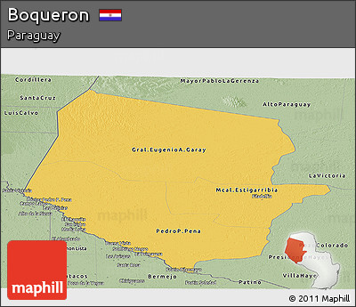 Savanna Style Panoramic Map of Boqueron