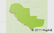 Physical 3D Map of Pedro P. Pena, lighten