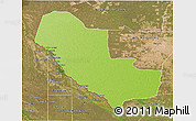 Physical 3D Map of Pedro P. Pena, satellite outside