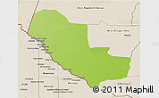 Physical 3D Map of Pedro P. Pena, shaded relief outside