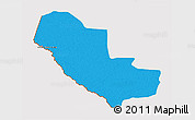 Political 3D Map of Pedro P. Pena, cropped outside