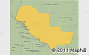 Savanna Style 3D Map of Pedro P. Pena