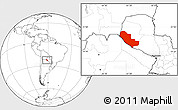 Blank Location Map of Pedro P. Pena