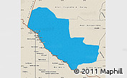 Political Map of Pedro P. Pena, shaded relief outside