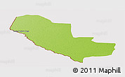 Physical Panoramic Map of Pedro P. Pena, cropped outside