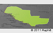 Physical Panoramic Map of Pedro P. Pena, darken, desaturated