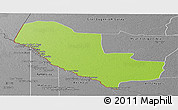 Physical Panoramic Map of Pedro P. Pena, desaturated