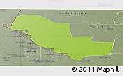 Physical Panoramic Map of Pedro P. Pena, semi-desaturated
