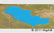Political Panoramic Map of Pedro P. Pena, satellite outside