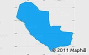 Political Simple Map of Pedro P. Pena, single color outside