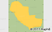 Savanna Style Simple Map of Pedro P. Pena, single color outside
