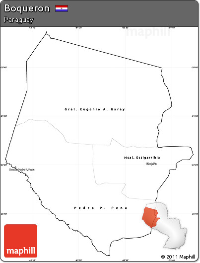 Blank Simple Map of Boqueron, cropped outside