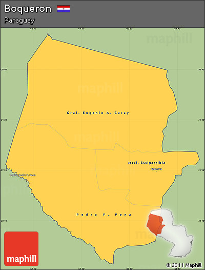 Savanna Style Simple Map of Boqueron, cropped outside