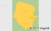 Savanna Style Simple Map of Boqueron, single color outside