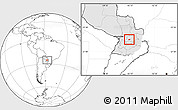 Blank Location Map of R.I. 3 Corrales, highlighted country