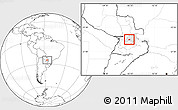 Blank Location Map of R.I. 3 Corrales, highlighted parent region