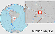 Gray Location Map of R.I. 3 Corrales, highlighted parent region