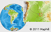 Physical Location Map of R.I. 3 Corrales, within the entire country