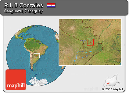 Satellite Location Map of R.I. 3 Corrales