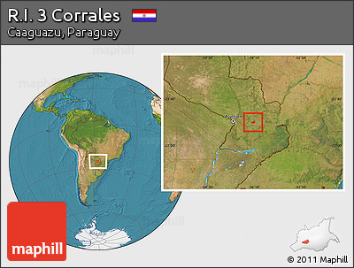 Satellite Location Map of R.I. 3 Corrales