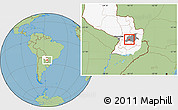 Savanna Style Location Map of R.I. 3 Corrales, highlighted country, highlighted parent region