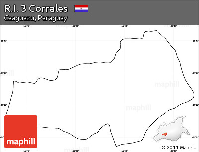 Blank Simple Map of R.I. 3 Corrales, cropped outside