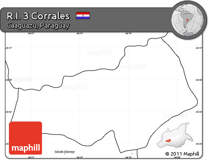 Blank Simple Map of R.I. 3 Corrales