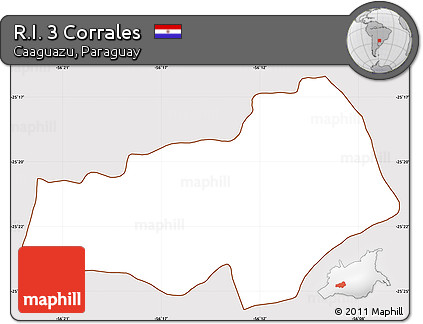 Classic Style Simple Map of R.I. 3 Corrales, cropped outside