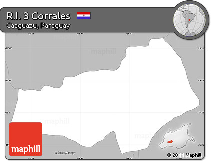 Gray Simple Map of R.I. 3 Corrales