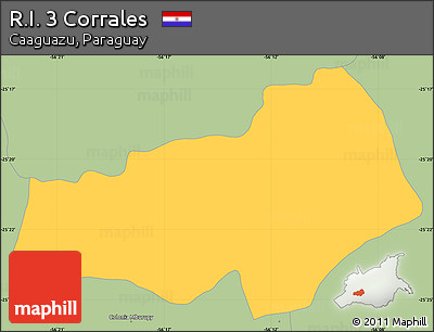 Savanna Style Simple Map of R.I. 3 Corrales