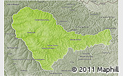 Physical 3D Map of Curuguaty, semi-desaturated
