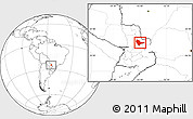 Blank Location Map of Curuguaty