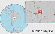 Gray Location Map of Curuguaty
