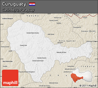 Classic Style Map of Curuguaty
