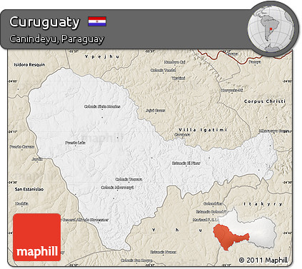 Classic Style Map of Curuguaty