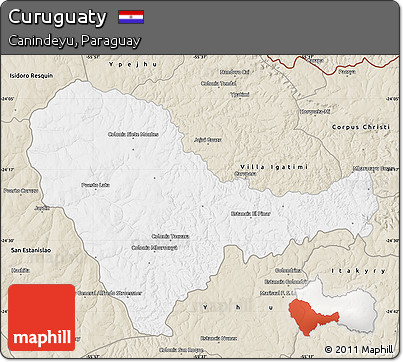 Classic Style Map of Curuguaty