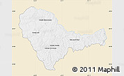 Classic Style Map of Curuguaty, single color outside