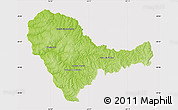 Physical Map of Curuguaty, cropped outside
