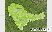 Physical Map of Curuguaty, darken