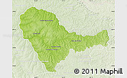 Physical Map of Curuguaty, lighten