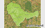 Physical Map of Curuguaty, satellite outside