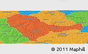 Political Panoramic Map of Curuguaty