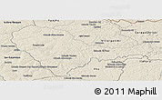 Shaded Relief Panoramic Map of Curuguaty