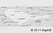 Silver Style Panoramic Map of Curuguaty