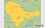 Savanna Style Simple Map of Curuguaty