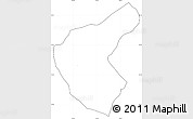 Blank Simple Map of Aregua, cropped outside, no labels