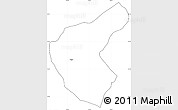 Blank Simple Map of Aregua, cropped outside