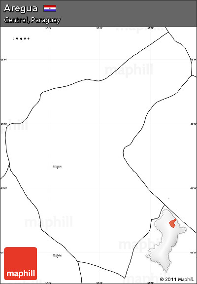 Blank Simple Map of Aregua