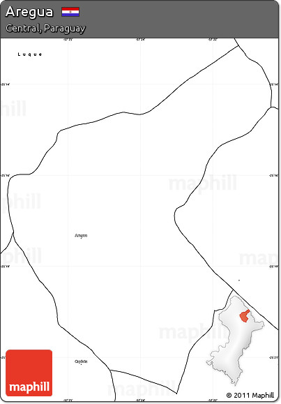 Blank Simple Map of Aregua